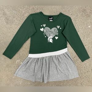 MICHIGAN STATE SPARTANS GREEN HEART DRESS
size Large
